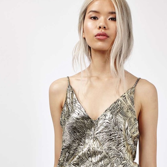 Topshop Gold Romper - Picture 2 of 8